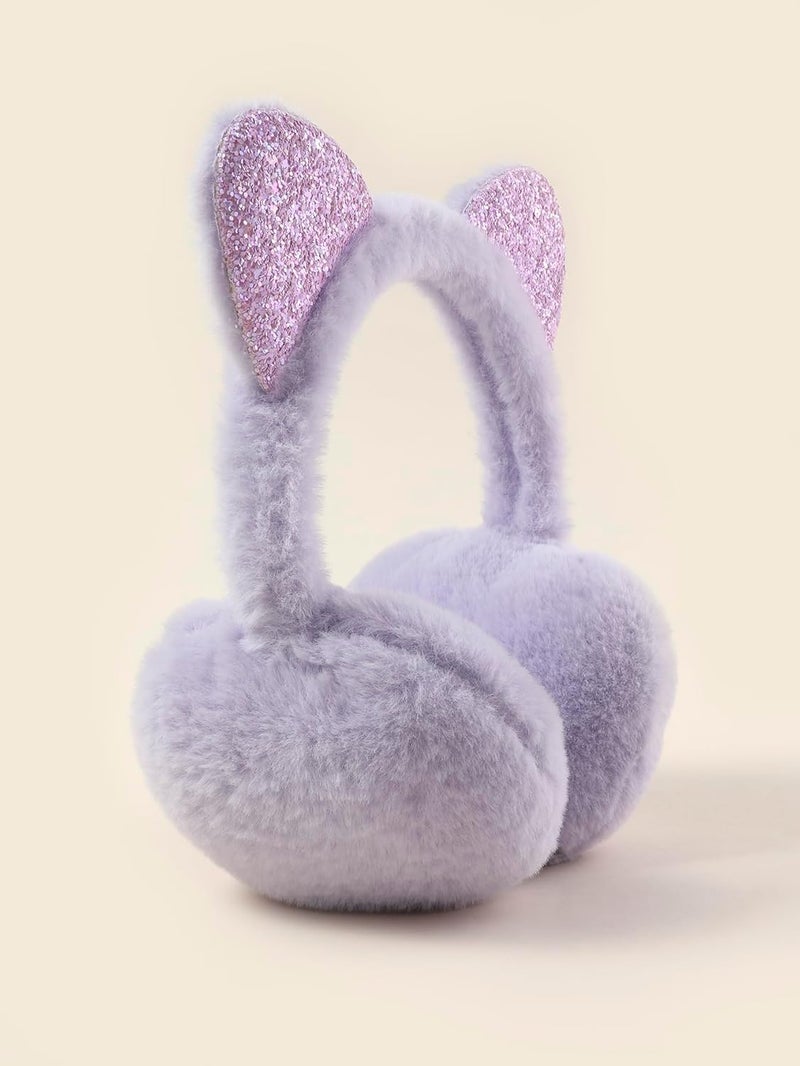 KEEPFLY Store Kids Girls Winter Earmuffs Warm Cute Plush Cat Ears Muffs Toddler Boys Ear Warmer Outdoor Ear Covers - Image 3